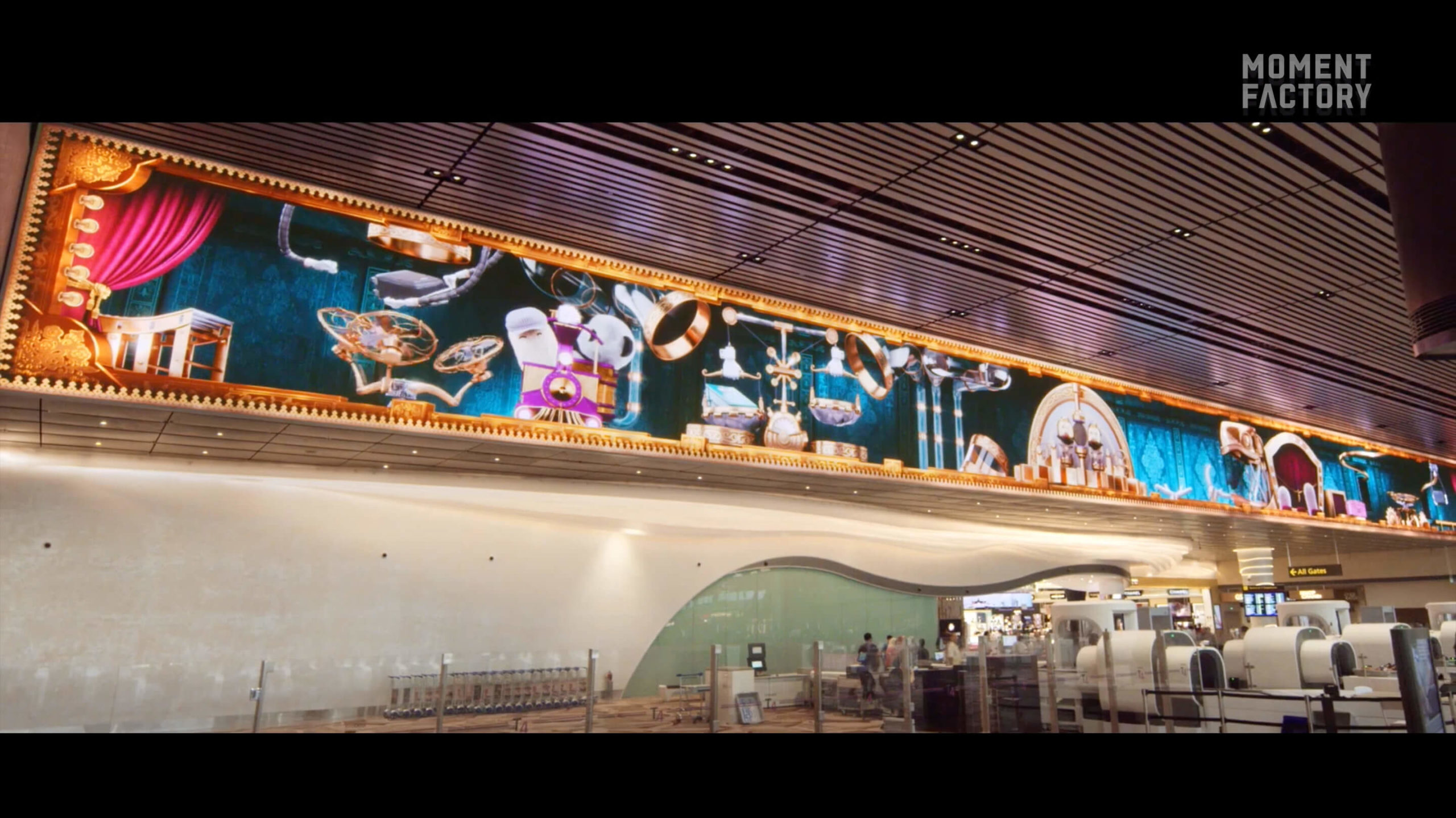 Changi Airport's Terminal 4 Theatre of experience